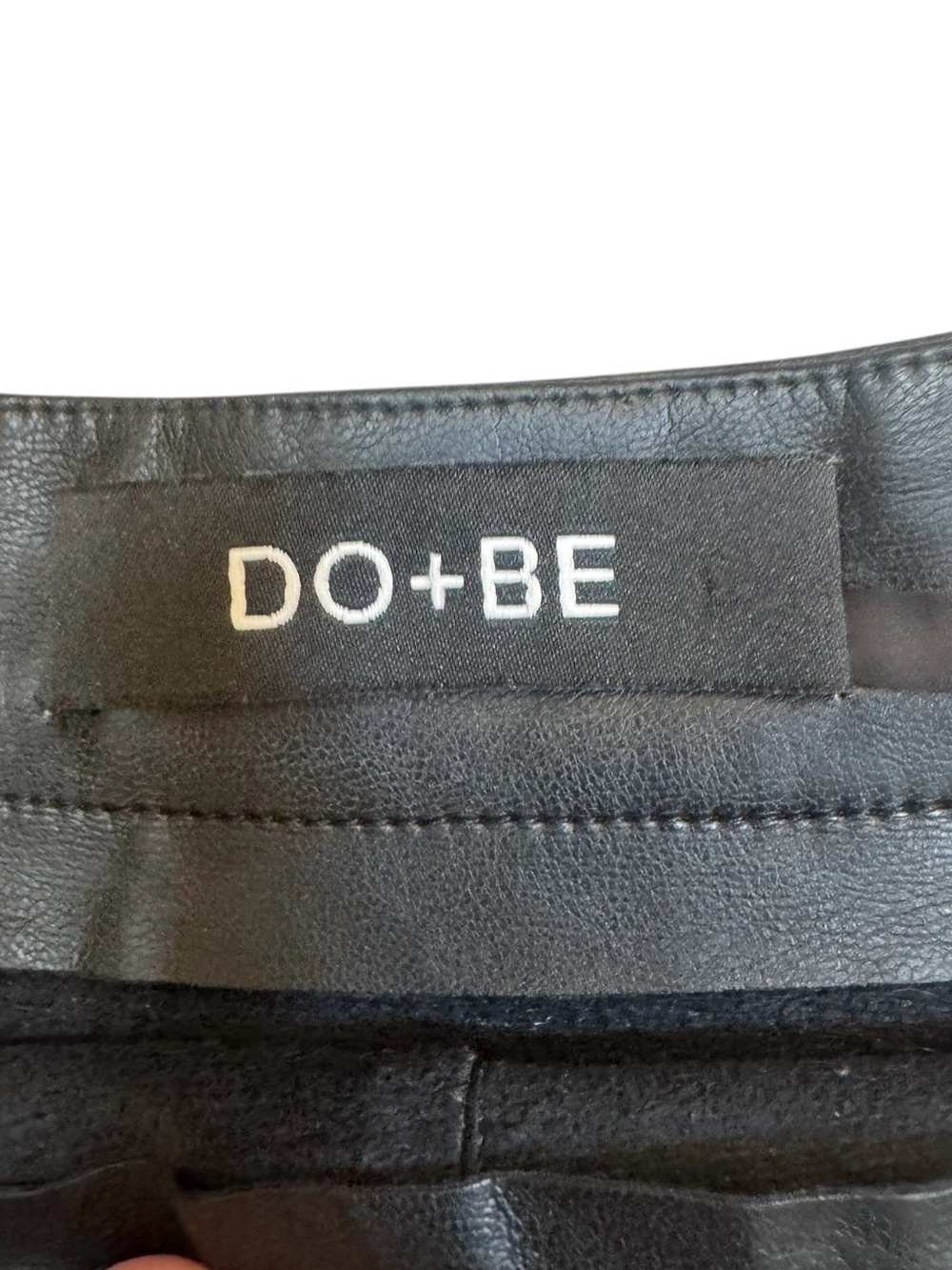 DO+BE Black Faux Leather Ruffle Skort Women’s Size Small Y2K Mini - Picture 2 of 9